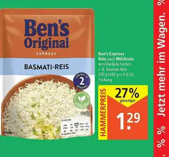 Marktkauf Ben's Express Reis Auch Milchreis Angebot