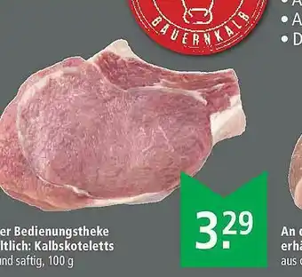 Marktkauf An Der Bedienungstheke Erhaltlich: Kalbskoteletts Angebot