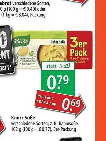 Marktkauf Knorr Soße Angebot