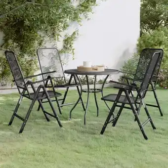 ManoMano Bonnevie - 5-tlg. Garten-Essgruppe,Gartenmöbel Set,Gartenmöbel Set Streckgitter Anthrazit vidaXL Angebot