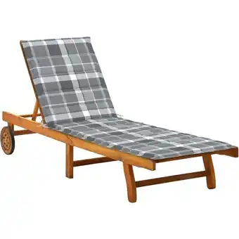 ManoMano Bonnevie - Sonnenliege,Liegestuhl,Relaxliege mit Auflage Akazie Massivholz NCEIN59042 Angebot