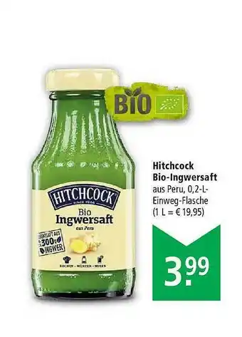 Marktkauf Hitchcock Bio-ingwersaft Angebot