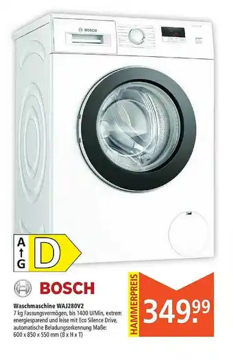 Marktkauf Waschmaschine Waj280v2 Bosch Angebot