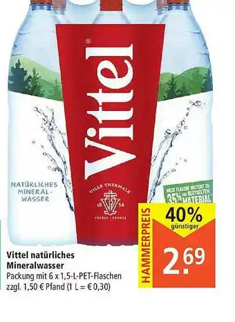 Marktkauf Vittel Natürliches Mineralwasser Angebot