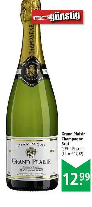 Marktkauf Grand Plaisir Champagne Brut Angebot