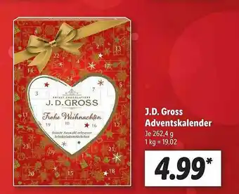 Lidl Jd Gross Adventskalender Angebot