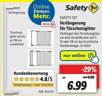 Lidl Safety1st Verlängerung Für Türschutzgitter Angebot