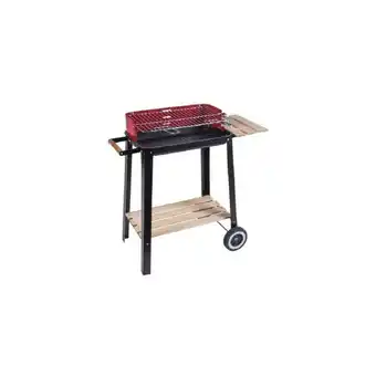 ManoMano Bbq rechteckiger grill 51X32X69CM mit stahlstruktur-holzablagen 2600053 Angebot