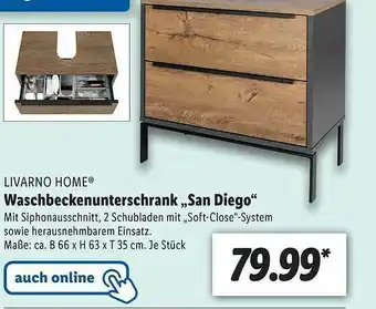 Lidl Livarno Home Waschbeckenunterschrank „san Diego” Angebot