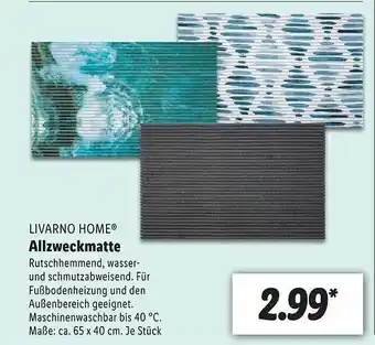 Lidl Livarno Home Allzweckmatte Angebot