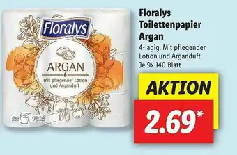 Lidl Floralys Toilettenpapier Argan Angebot