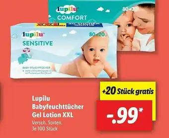 Lidl Lupilu Babyfeuchttücher Gel Lotion Xxl Angebot