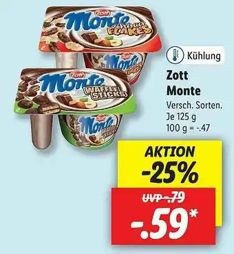 Lidl Zott Monte Angebot