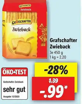 Lidl Grafschafter Zwieback Angebot