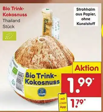 Netto Marken-Discount Bio Trink-kokosnuss Angebot