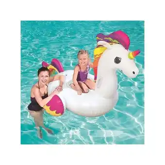 ManoMano Trade Shop Traesio - 150 x 117 cm riesige reitbare luxus-mode einhorn regenbogen pferd Angebot