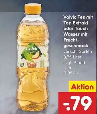 Netto Marken-Discount Volvic Tee Mit Tee-extrakt Oder Touch Wasser Mit Frucht-geschmack Angebot