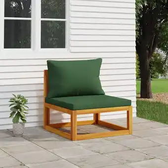 ManoMano Bonnevie - Garten-Mittelsofa mit Grünen Kissen,Gartensofa Massivholz Akazie vidaXL Angebot