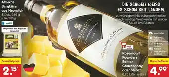 Netto Marken-Discount Almikäs Bergkäse Aus Heumlich Rosemount Founders Edition Chardonnay Oder Shiraz Angebot