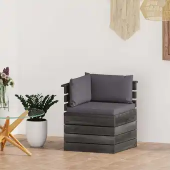 ManoMano Garten-Paletten-Ecksofa Gartensofa Loungesofa Couch Modern mit Kissen Kiefernholz DE19197 Angebot