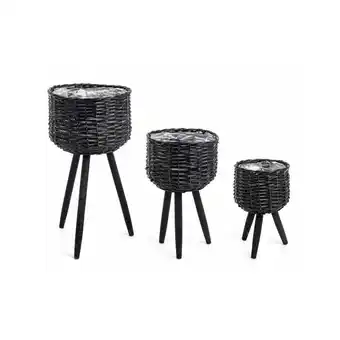 ManoMano Iperbriko - 4x Set3 C.Vaso Stativ Nero Angebot