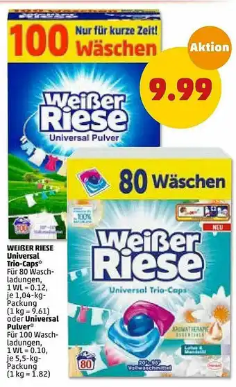 PENNY Weißer Riese Universal Trio-caps Oder Universal Pulver Angebot