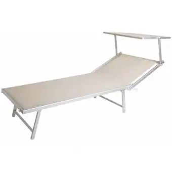 ManoMano Aluminium Beach Falten Sie sicherer sicherer Latein mit Wilaw Tettuccio - Beige - Beige Angebot