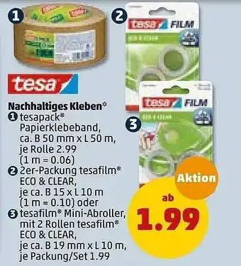 PENNY Tesa Nachhaltiges Kleben Angebot