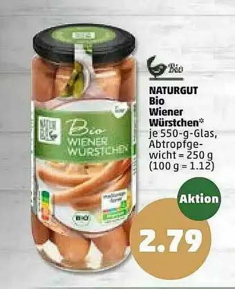 PENNY Naturgut Bio Wiener Würstchen Angebot