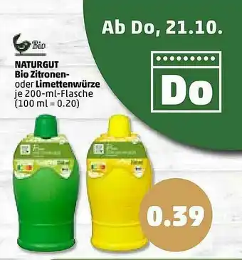 PENNY Naturgut Bio Zitronen- Oder Limettenwürze Angebot