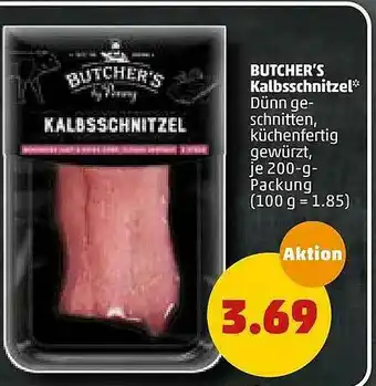 PENNY Butcher's Kalbsschnitzel Angebot