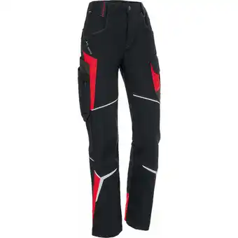 ManoMano Kübler Bodyforce Damenhose schwarz/mittelrot Gr. 38 - Schwarz Angebot