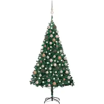 ManoMano Künstlicher Weihnachtsbaum,Kunstbaum,Weihnachtsschmuck mit LEDs & Kugeln Grün 180 cm pvc VEIN858735 Maisonchic Angebot