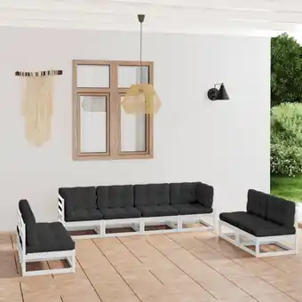 ManoMano 8-tlg. Garten-Lounge-Set,Gartenmöbel-Set mit Kissen Kiefer Massivholz vidaXL Angebot