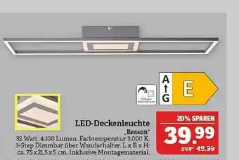 Marktkauf Led-deckenleuchte „besson” Angebot