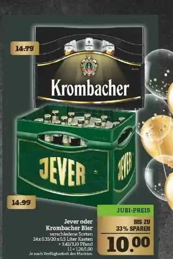 Marktkauf Jever Oder Krombacher Bier Angebot