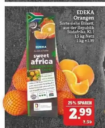 Marktkauf Edeka Orangen Angebot