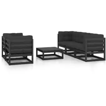 ManoMano 6-tlg. Garten-Lounge-Set,Gartenmöbel-Set mit Kissen Kiefer Massivholz vidaXL Angebot