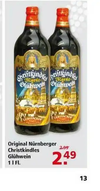 Multi Markt Original Nürnberger Christkindles Glühwein Angebot