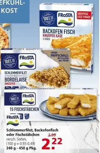 Multi Markt Schlemmerfilet Backofenfisch Oder Fischstäbchen Frosta Angebot