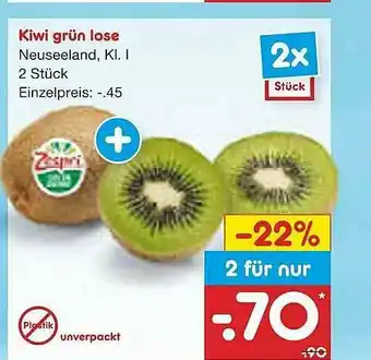 Netto Marken-Discount Kiwi Grün Lose Angebot