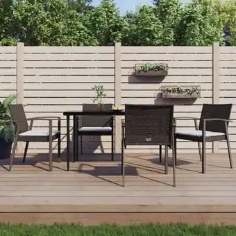 ManoMano Gartenstühle mit Kissen 4 Stk. Gartensessel Braun 56,5x57x83 cm Poly Rattan vidaXL Angebot