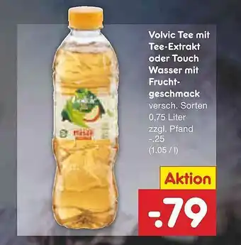 Netto Marken-Discount Volvic Tee Mit Tee-extrakt Oder Touch Wasser Mit Fruchtgeschmack Angebot