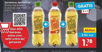 Netto Marken-Discount Gerolsteiner Apfelschorle Angebot