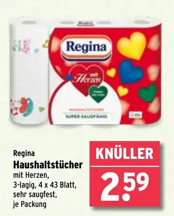 Wasgau Regina Haushaltstücher 3-lagig, 4 x 43 Blatt Angebot