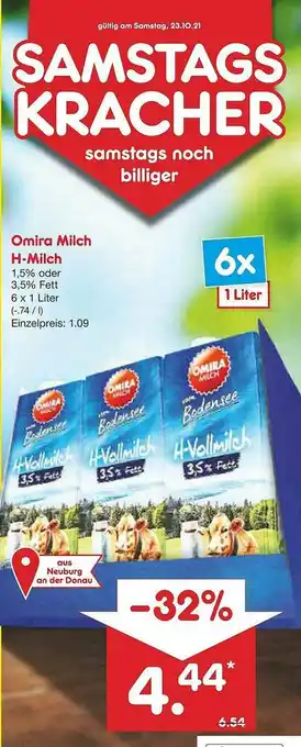 Netto Marken-Discount Omira Milch Oder H-milch Angebot