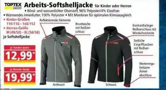Norma Toptex Arbeits-softshelljacke Angebot