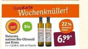 tegut Naturata Natives Bio-olivenöl Aus Kreta Angebot