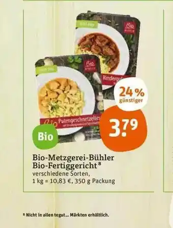 tegut Bio-metzgerei-bühler Bio-fertiggericht Angebot