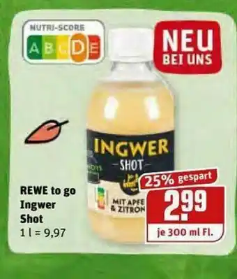 REWE Kaufpark Rewe To Go Ingwer Shot Angebot